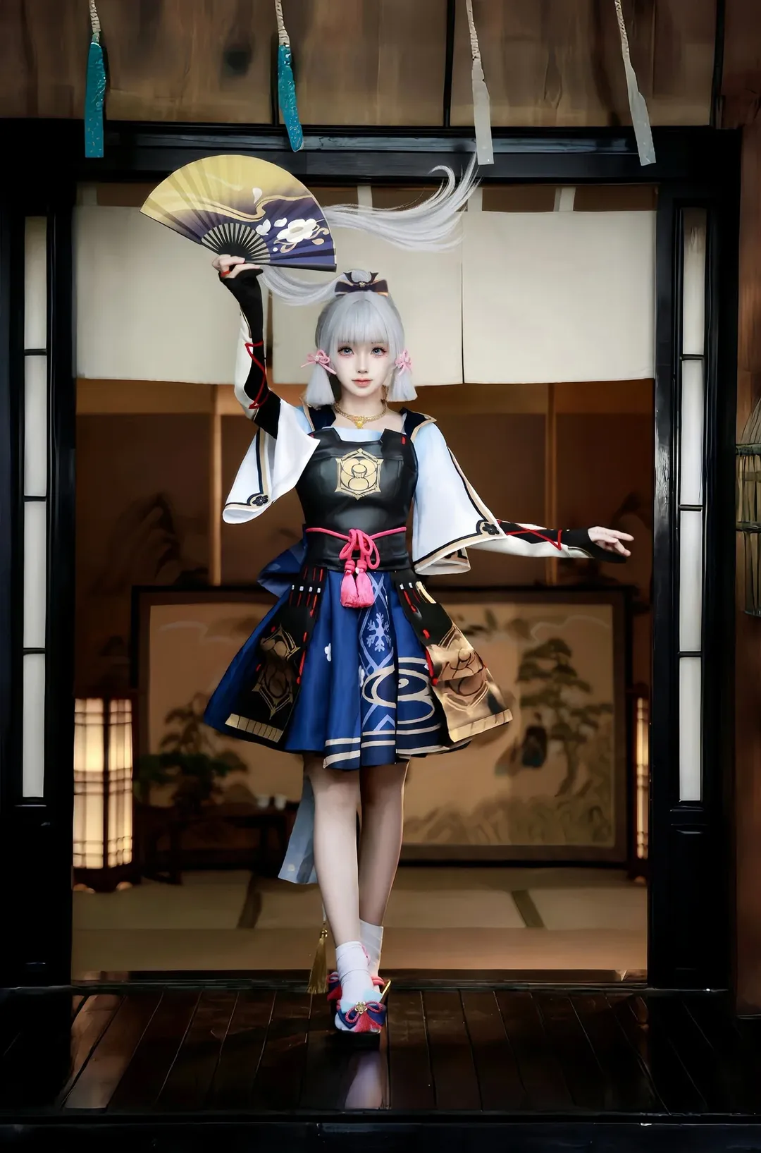 原神, 神里绫华cos, cosplay摄影, 和风少女, 稻妻 - 第2张