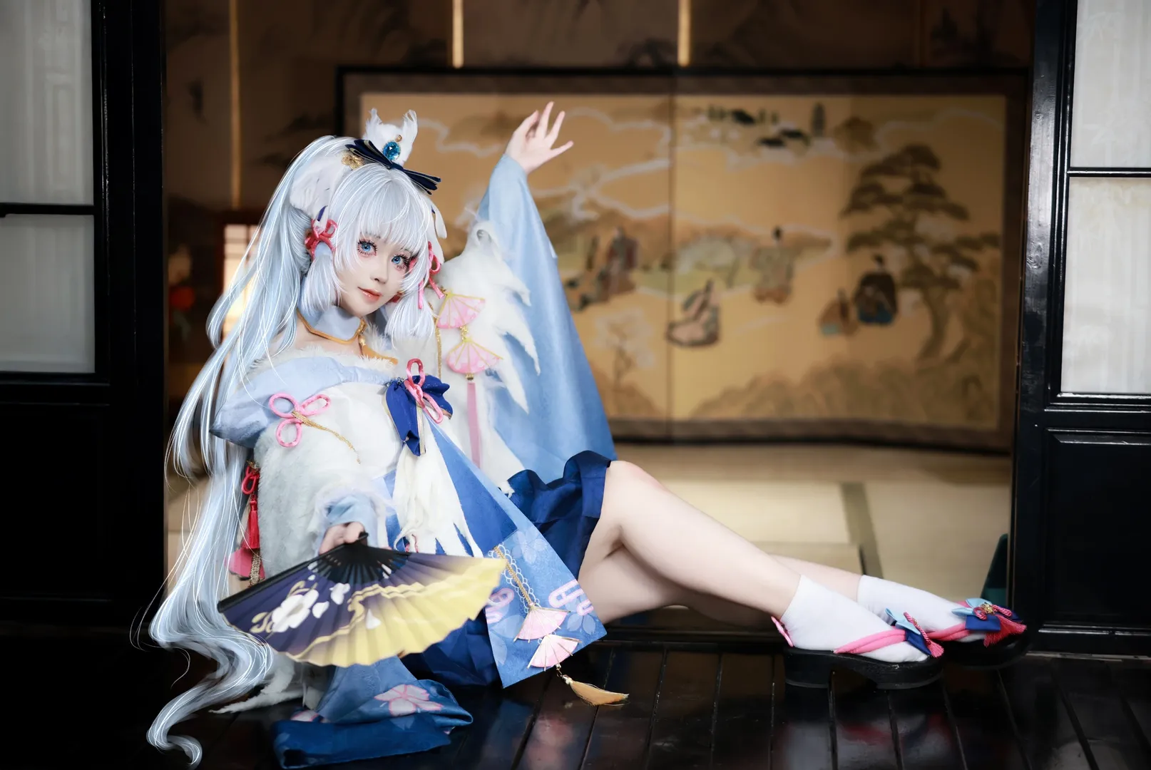 原神, 神里绫华cos, cosplay摄影, 白鹭公主, 和风造型 - 第4张