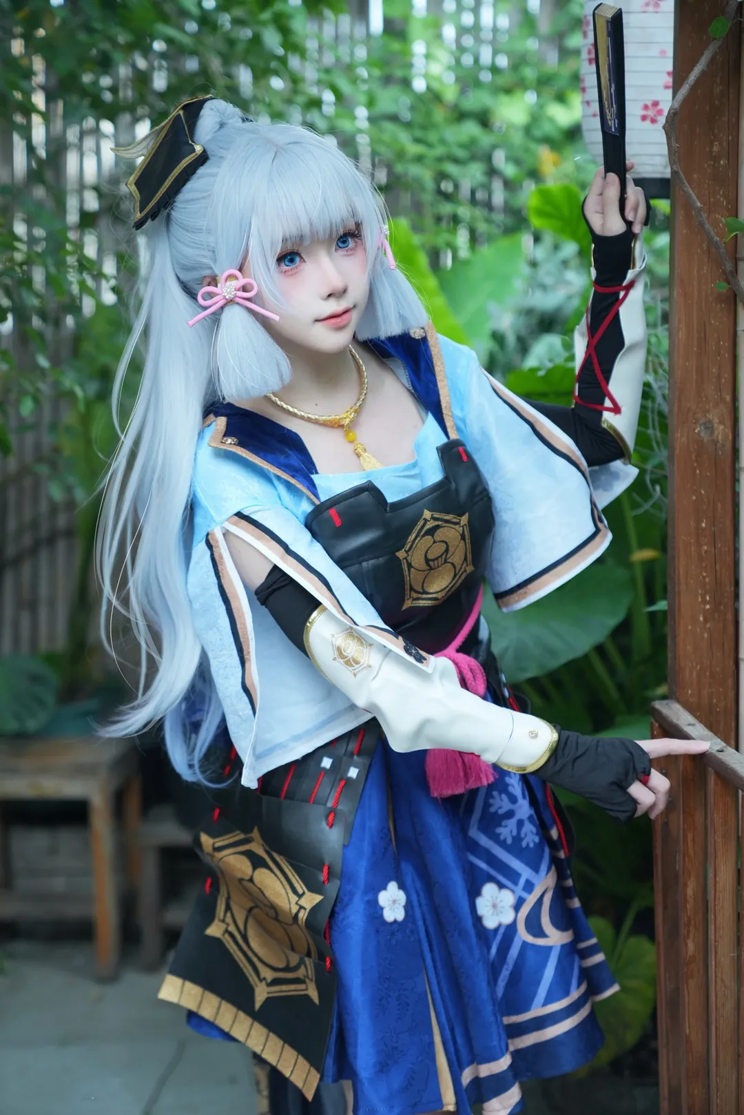 原神, 二次元摄影, 神里绫华cos, cosplay外景, 联名手机cos