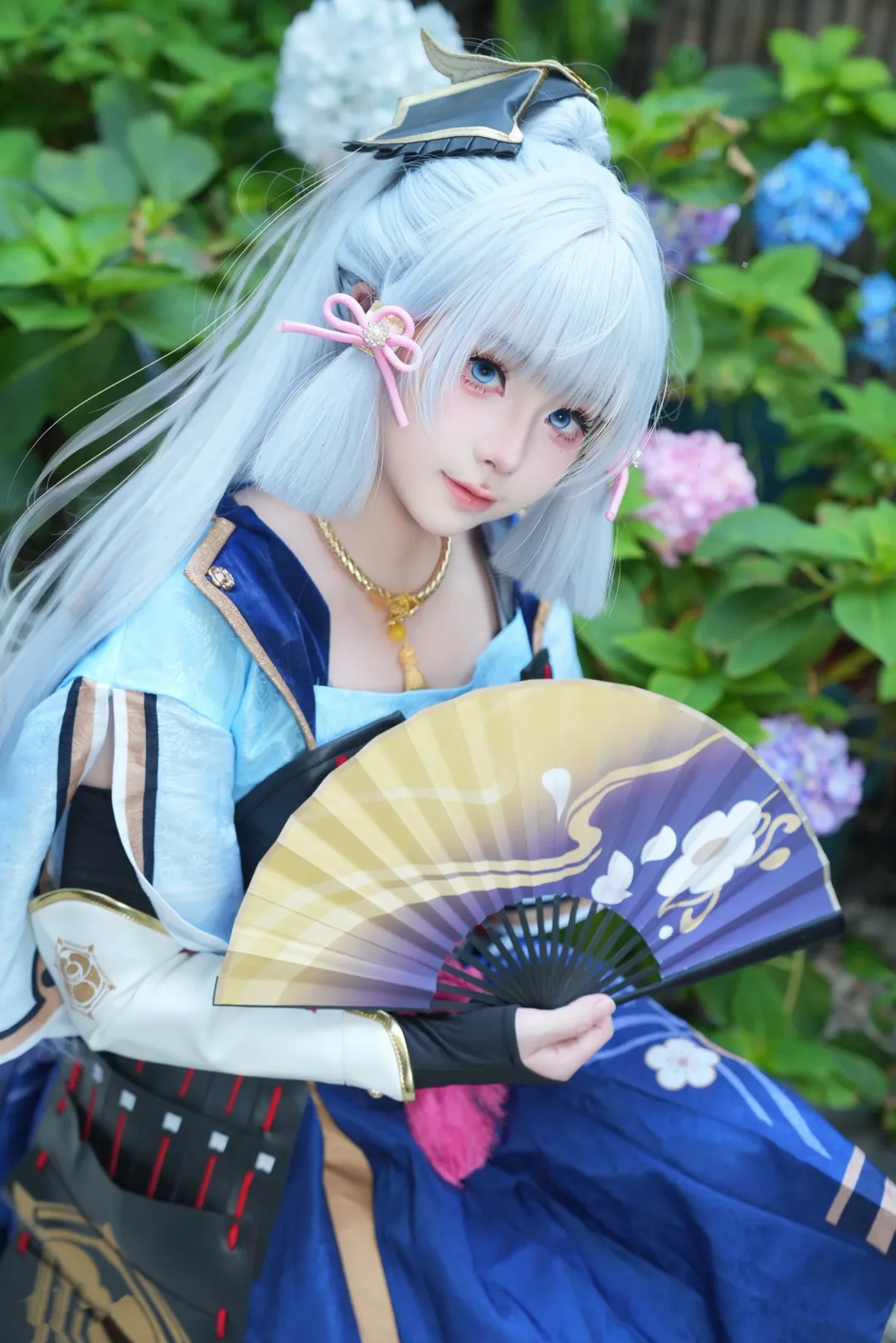 原神, 二次元摄影, 神里绫华cos, cosplay外景, 联名手机cos - 第3张