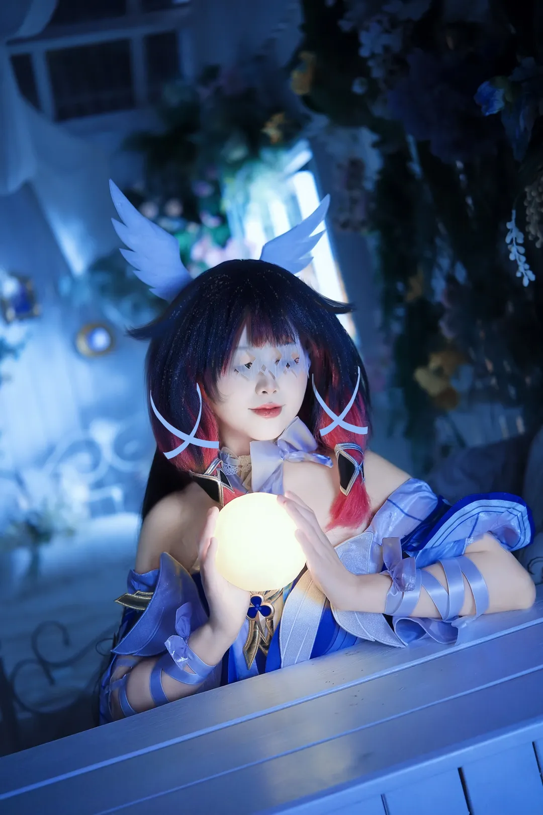 原神, 哥伦比娅cos, 氛围感写真, cosplay摄影, 月之少女 - 第1张