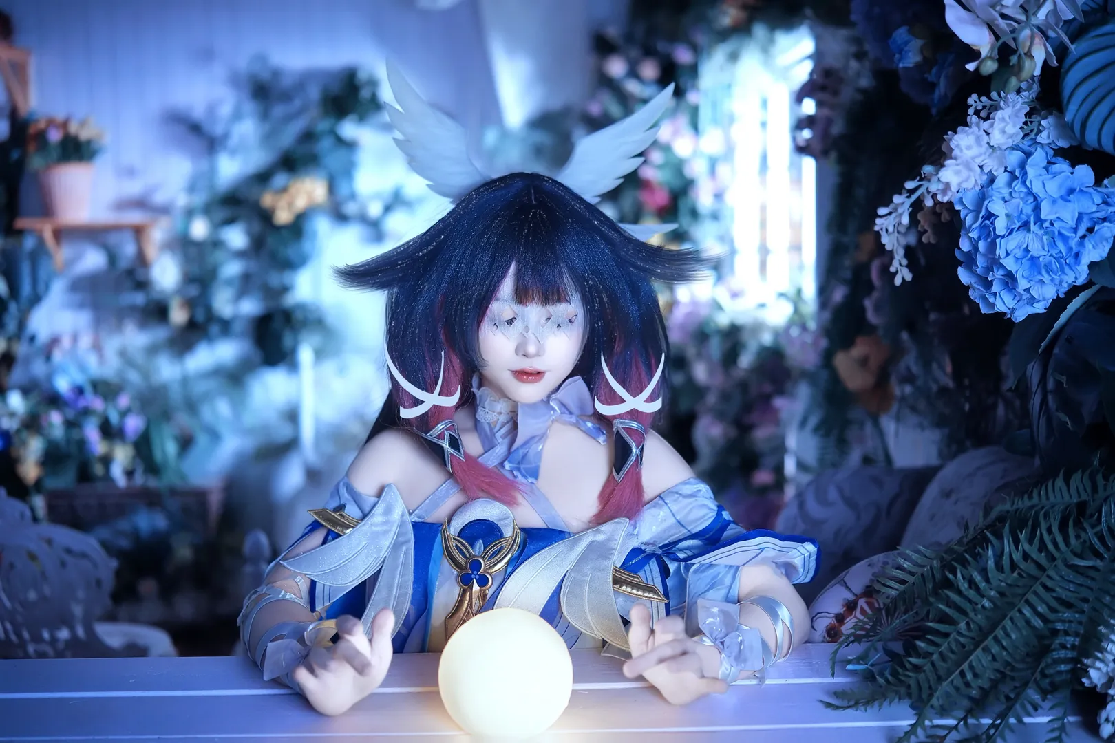原神, 哥伦比娅cos, 氛围感写真, cosplay摄影, 月之少女 - 第2张