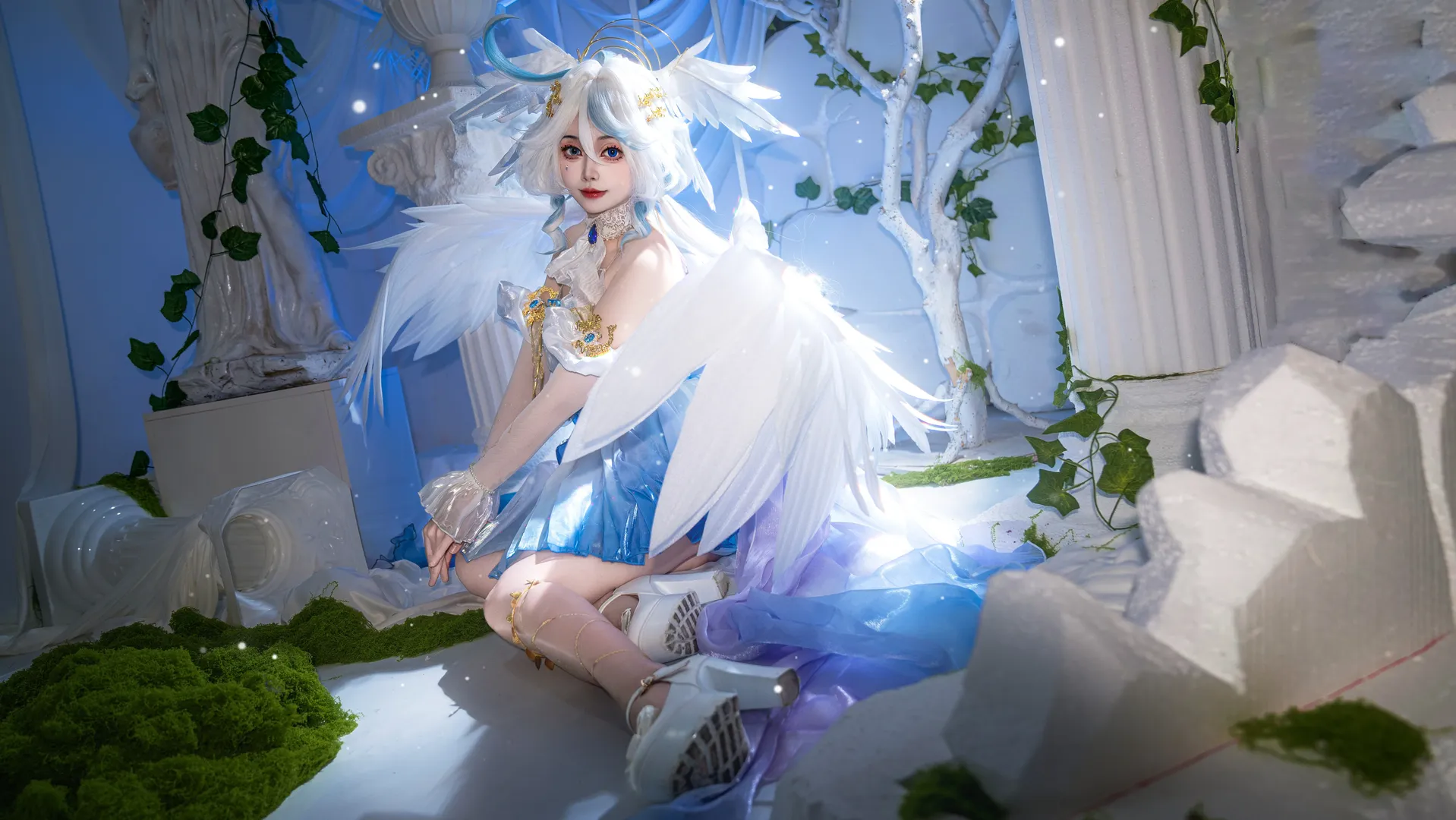 原神, cosplay, 二次元摄影, 芙卡洛斯cos, 水神圣音 - 第7张