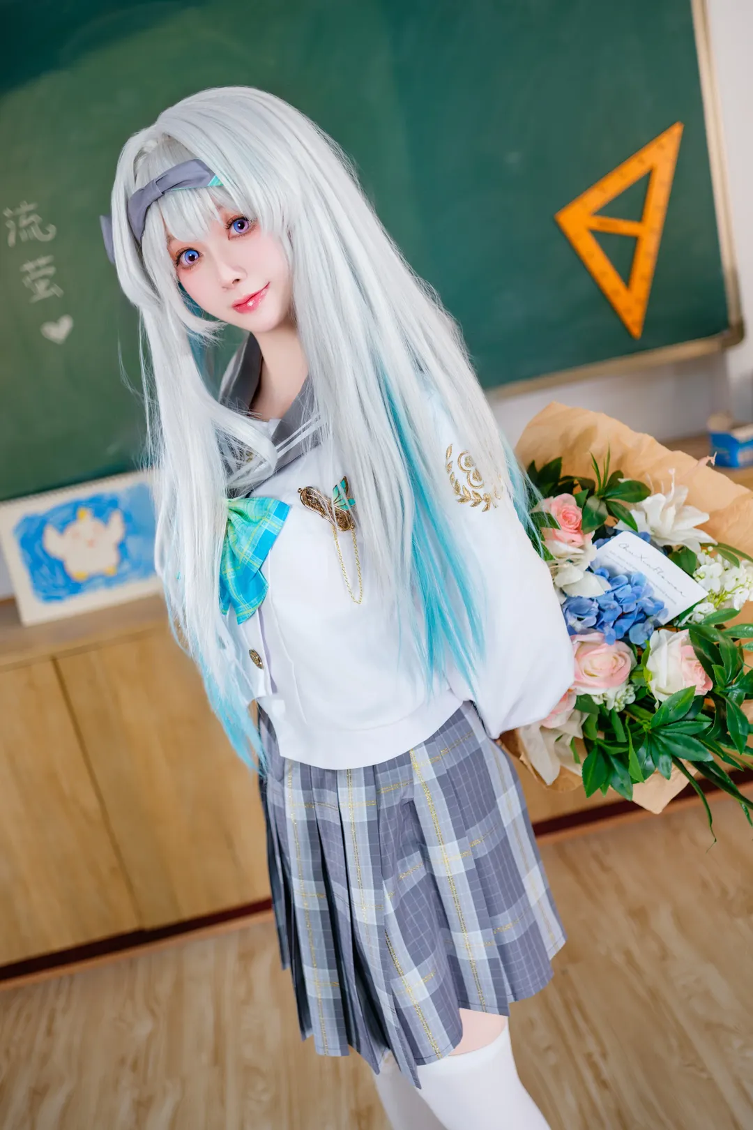 崩坏星穹铁道, 流萤cos, JK制服, 校园风, cosplay摄影 - 第3张