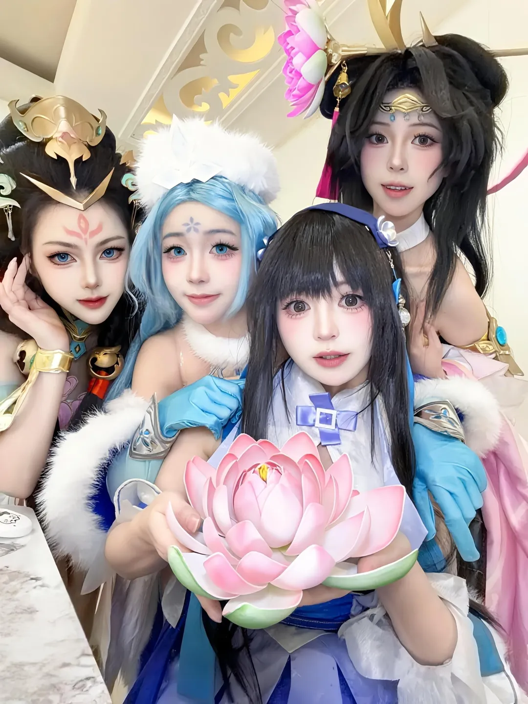 Honor of Kings, Cosplay daily life, Honor of Kings Four Beauties Cosplay, Zigong Lantern Festival, Spring Festival lantern festival