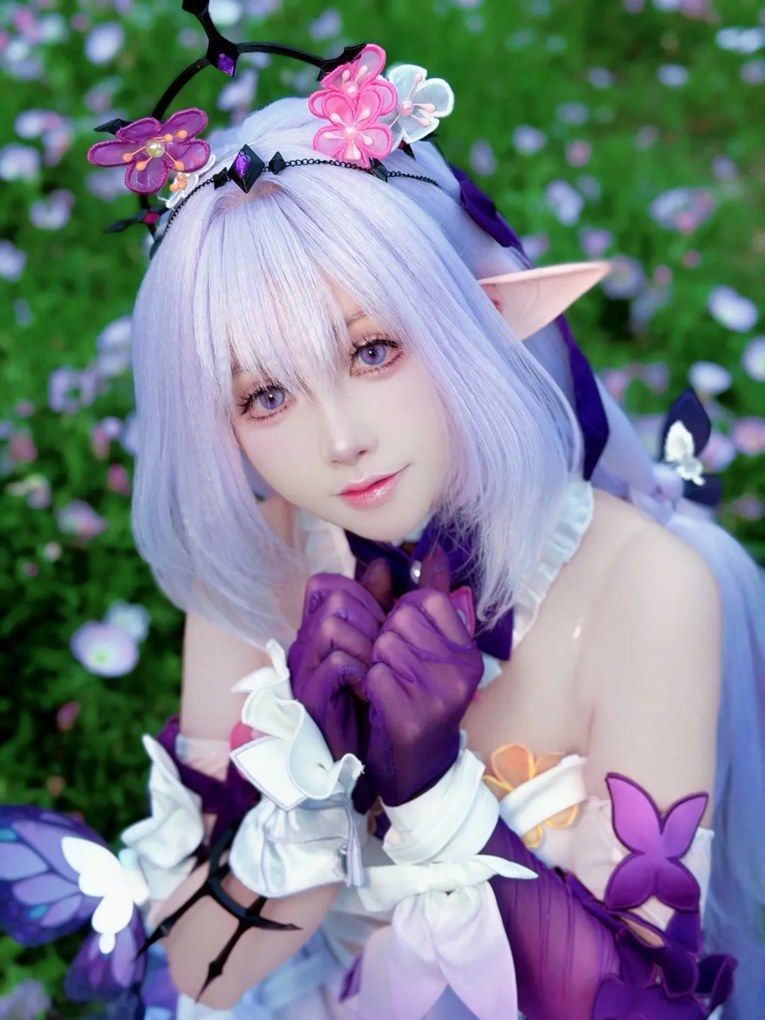 崩坏星穹铁道, 遐蝶cos, cosplay摄影, 精灵妆造, 二次元花絮
