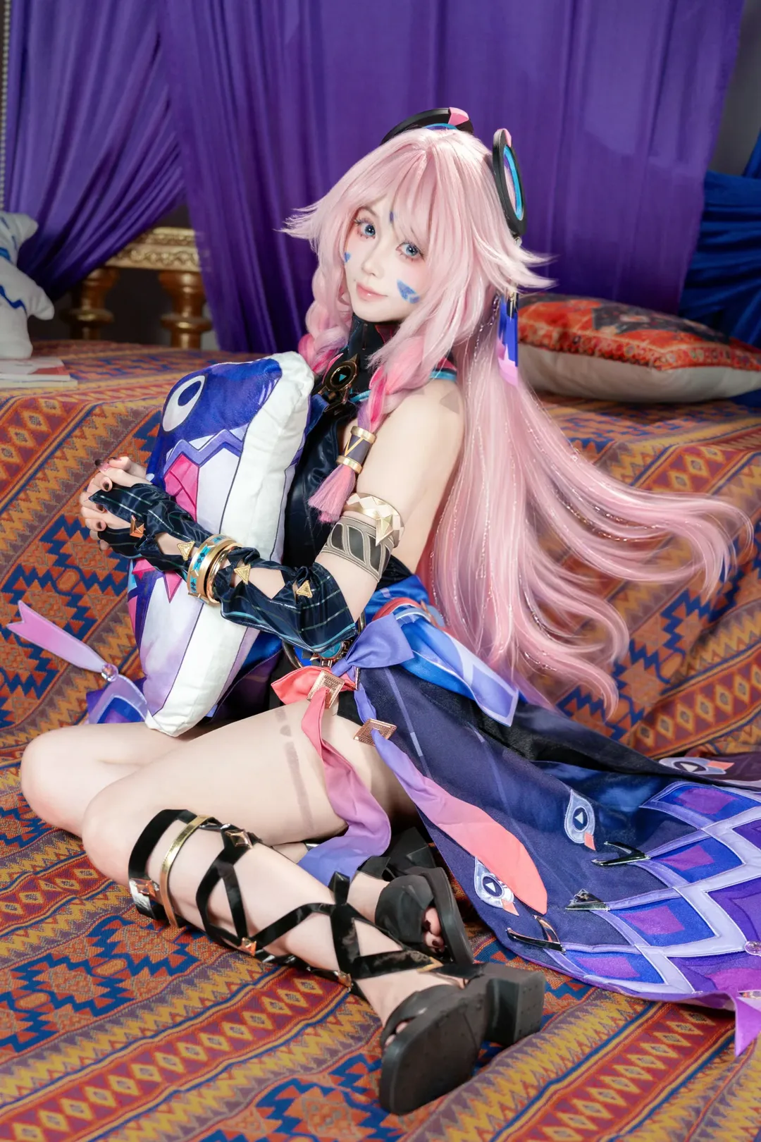 原神, cosplay, 二次元摄影, 茜特菈莉cos, 黑曜石奶奶 - 第1张