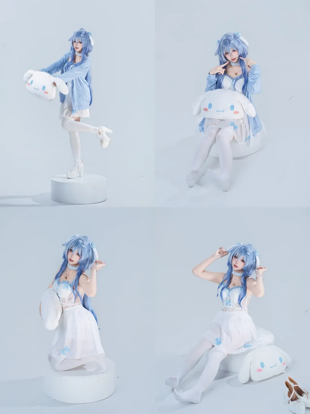 原神, 甘雨cos, cosplay动作参考, 玉桂狗, 二次元自拍 - 第1张