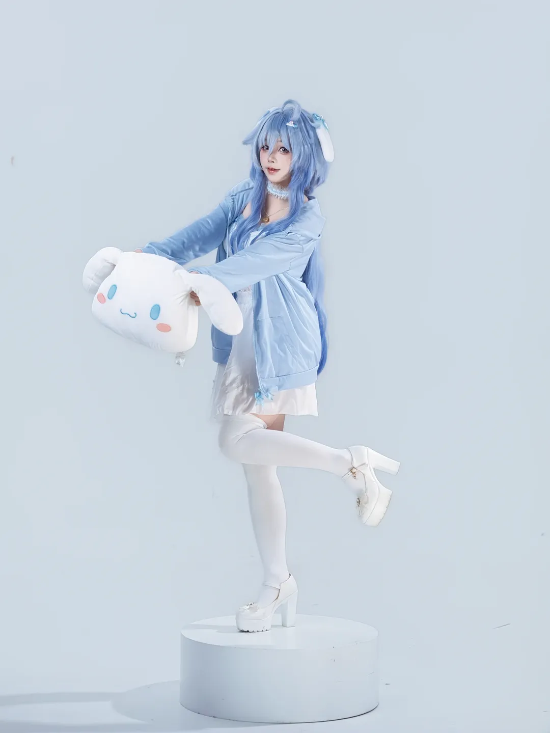 原神, 甘雨cos, cosplay动作参考, 玉桂狗, 二次元自拍 - 第2张