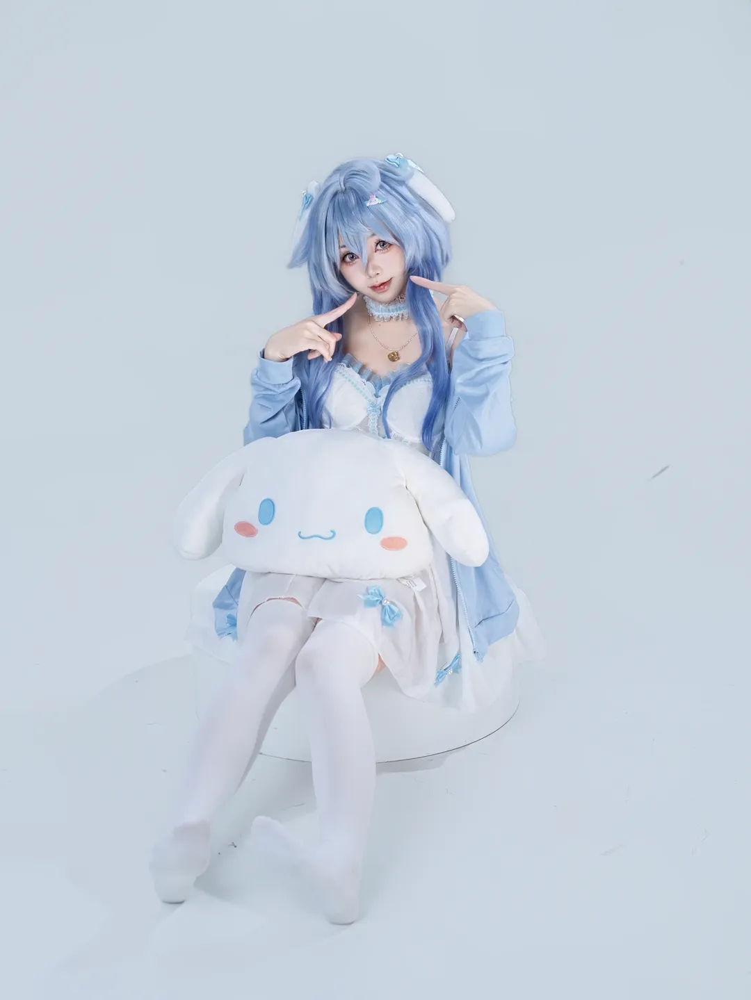 原神, 甘雨cos, cosplay动作参考, 玉桂狗, 二次元自拍 - 第3张