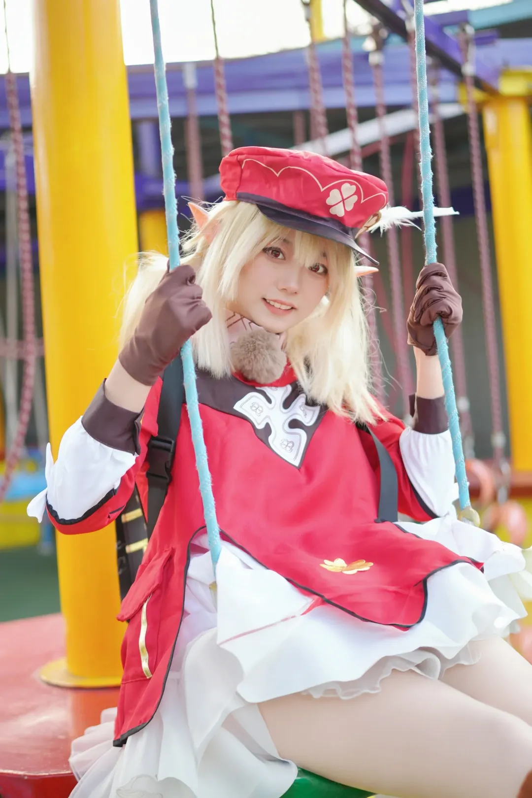 原神, 可莉cos, cosplay分享, 二次元日常, 游乐园拍照 - 第14张
