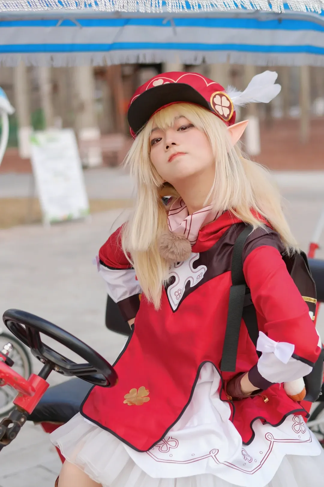 原神, 可莉cos, cosplay分享, 二次元日常, 游乐园拍照 - 第4张