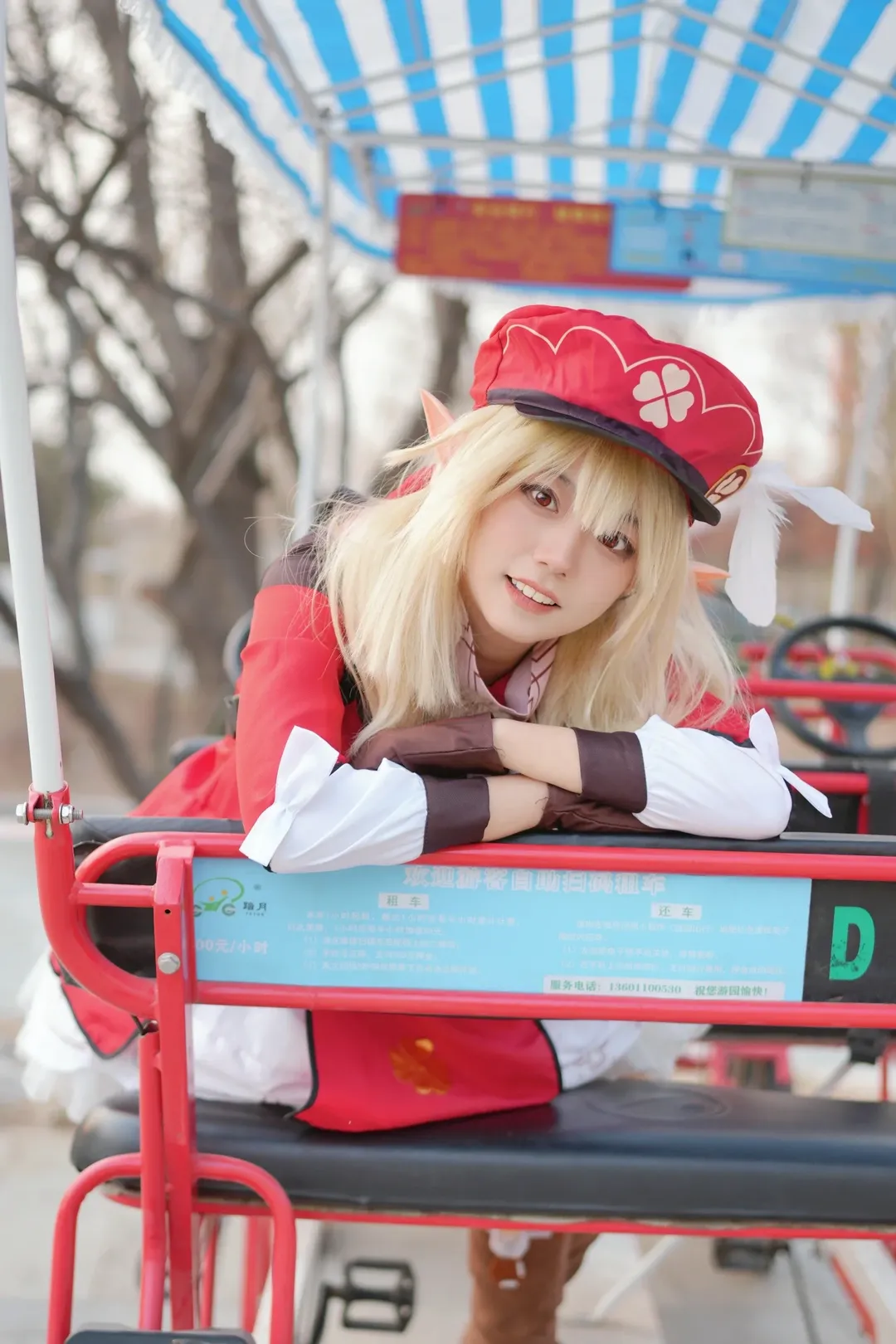 原神, 可莉cos, cosplay分享, 二次元日常, 游乐园拍照 - 第6张
