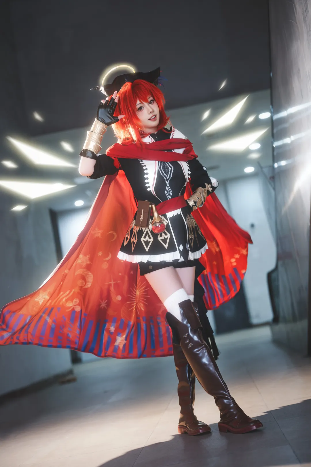 明日方舟, 新约能天使cos, 红发cos, bw2026场照, 乐器道具 - 第3张
