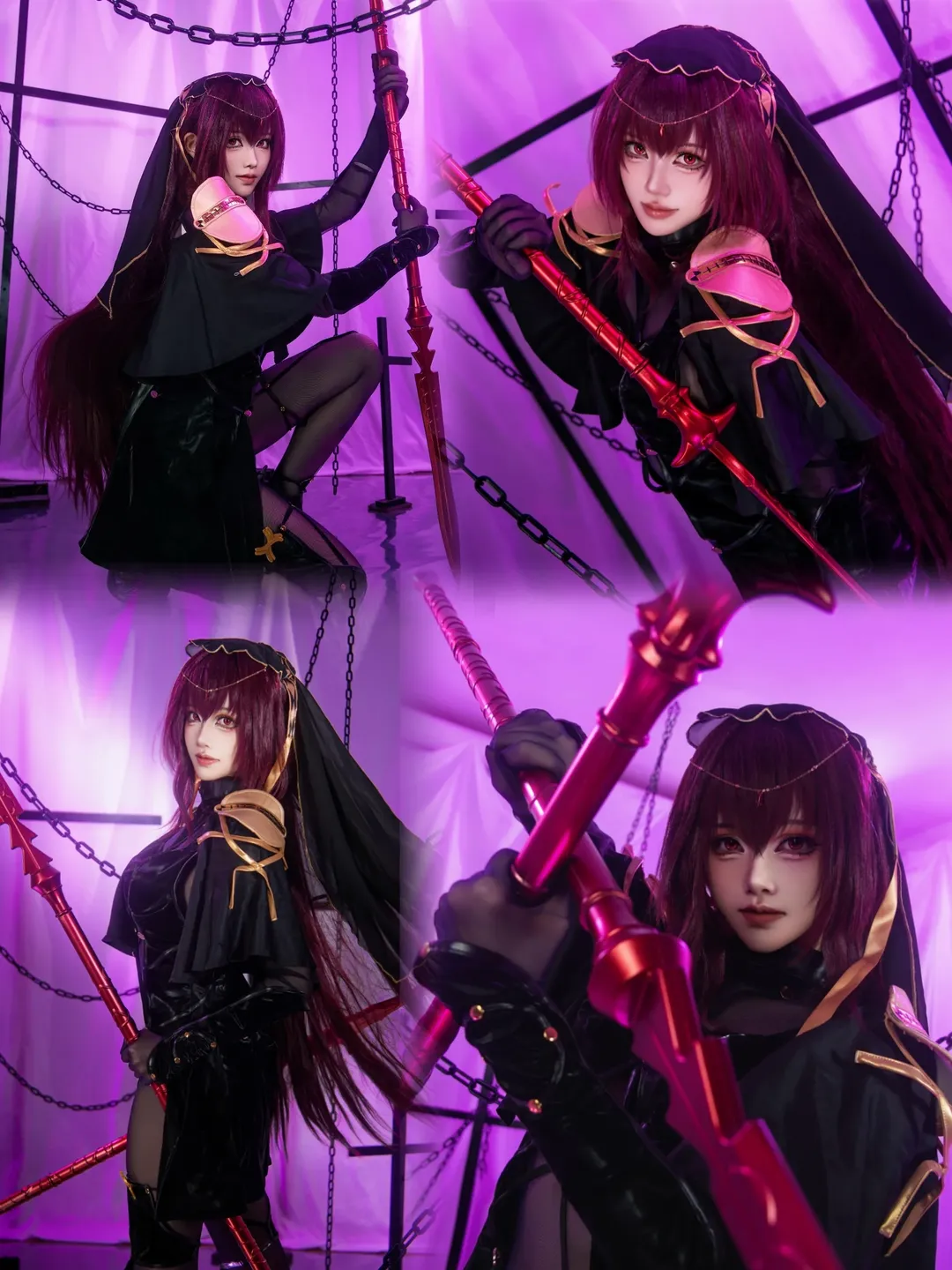 FGO, cosplay摄影, 暗黑风, 斯卡哈cos, 师匠 - 第1张