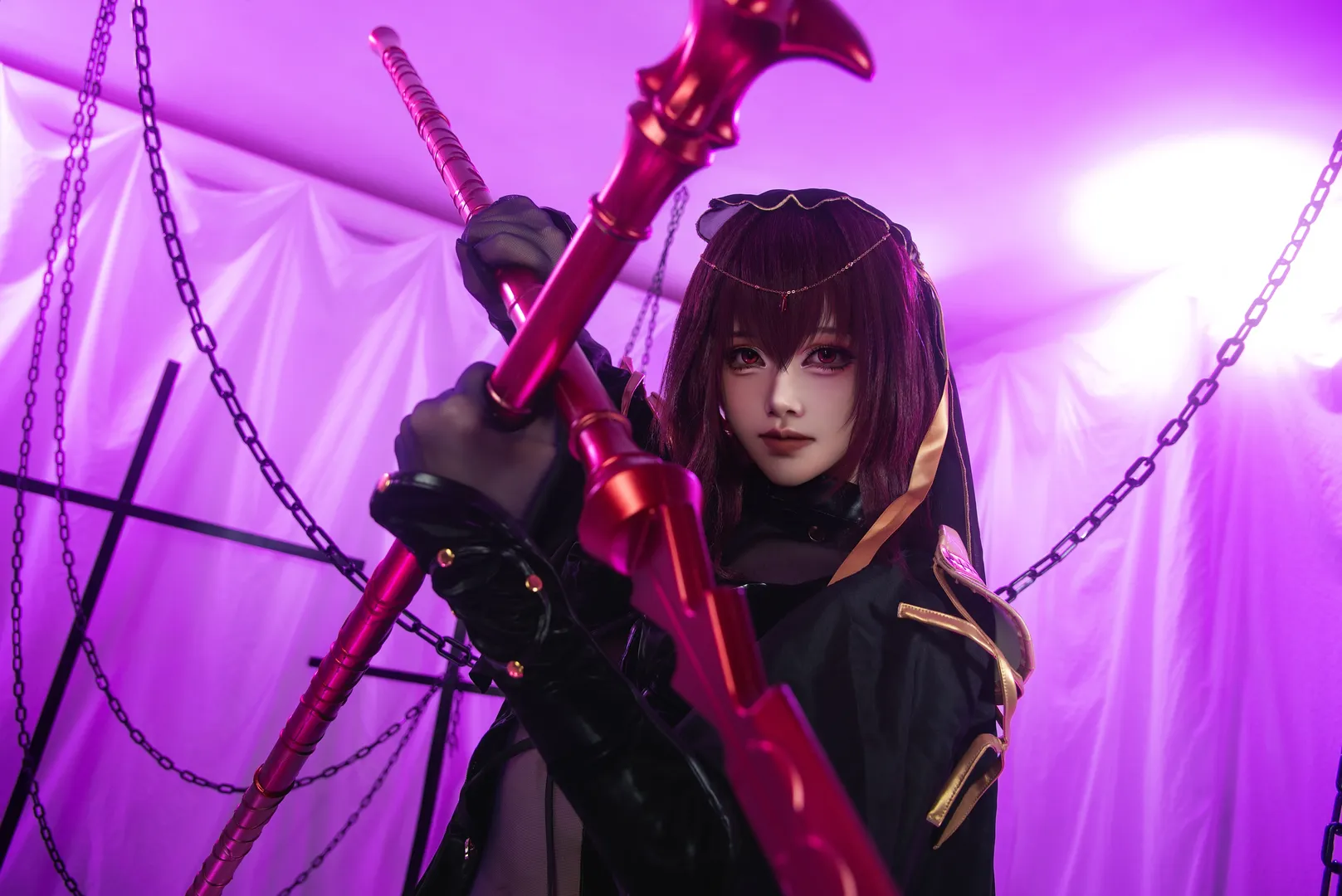 FGO, cosplay摄影, 暗黑风, 斯卡哈cos, 师匠 - 第4张
