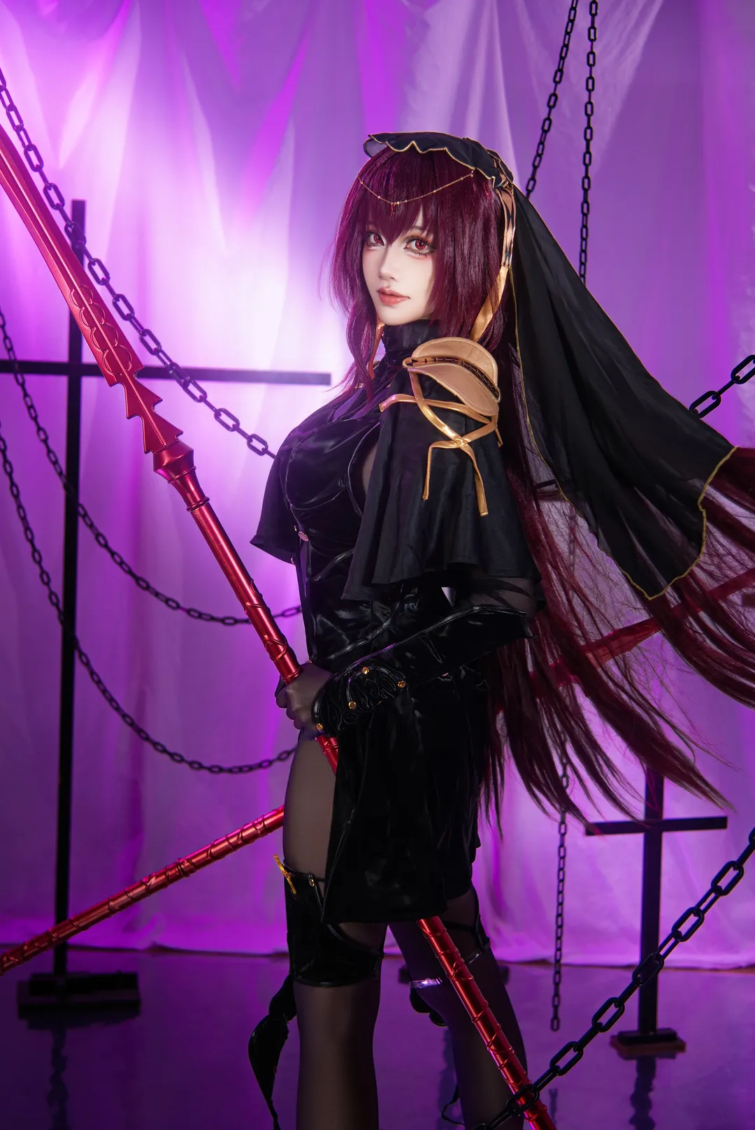 FGO, cosplay摄影, 暗黑风, 斯卡哈cos, 师匠 - 第5张