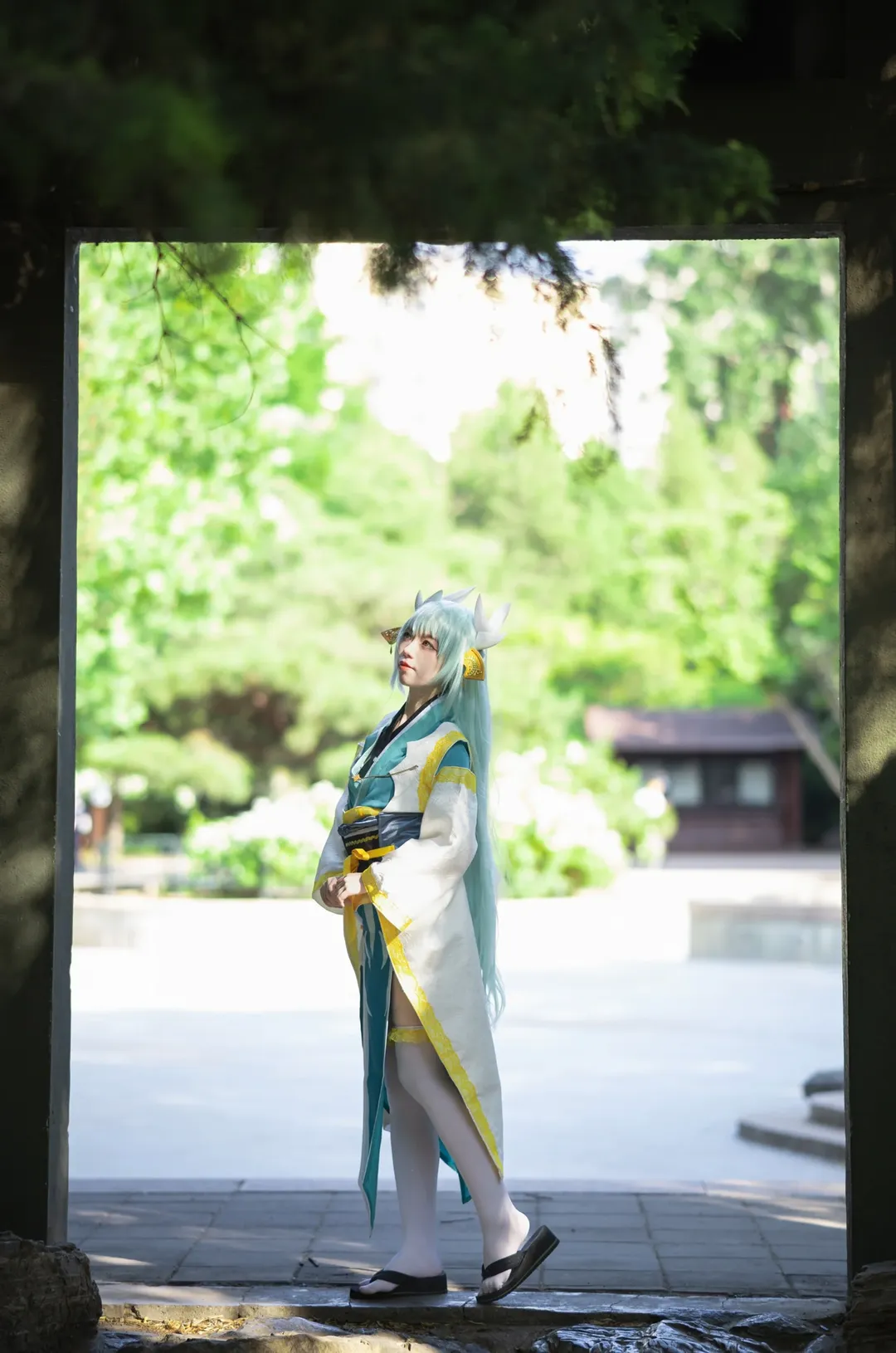 二次元攝影, fgo, cosplay正片, 清姬cos, 和風戶外寫真 - 第3張