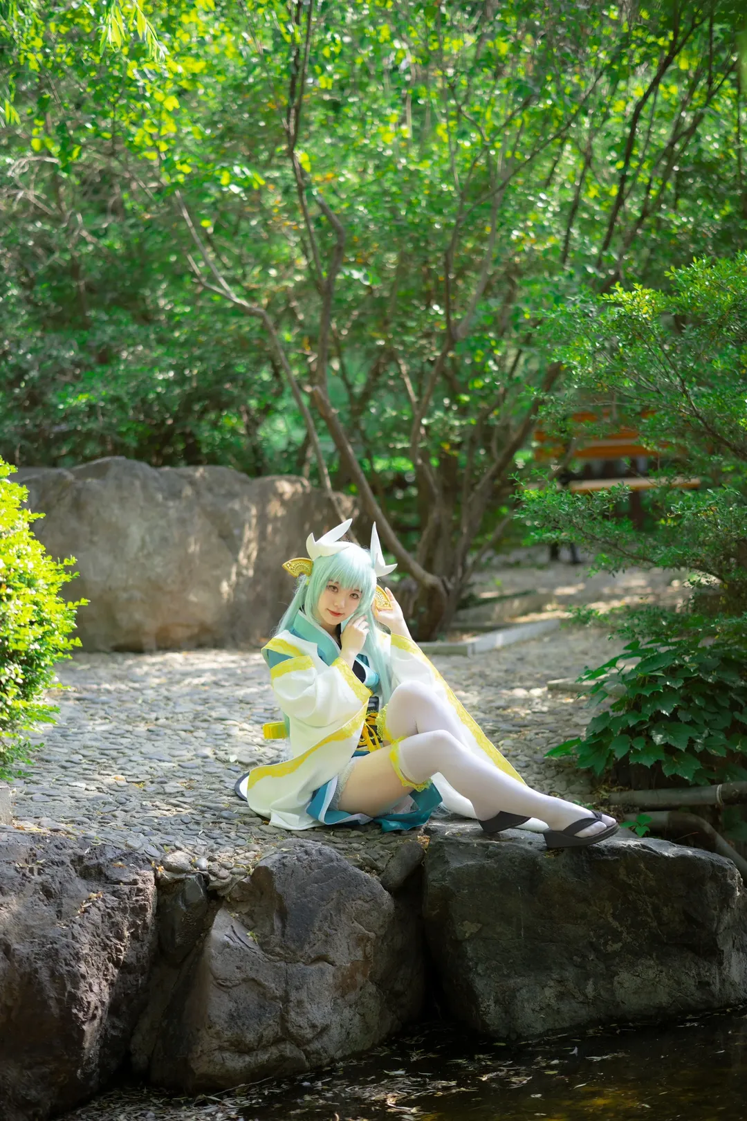 二次元摄影, fgo, cosplay正片, 清姬cos, 和风户外写真