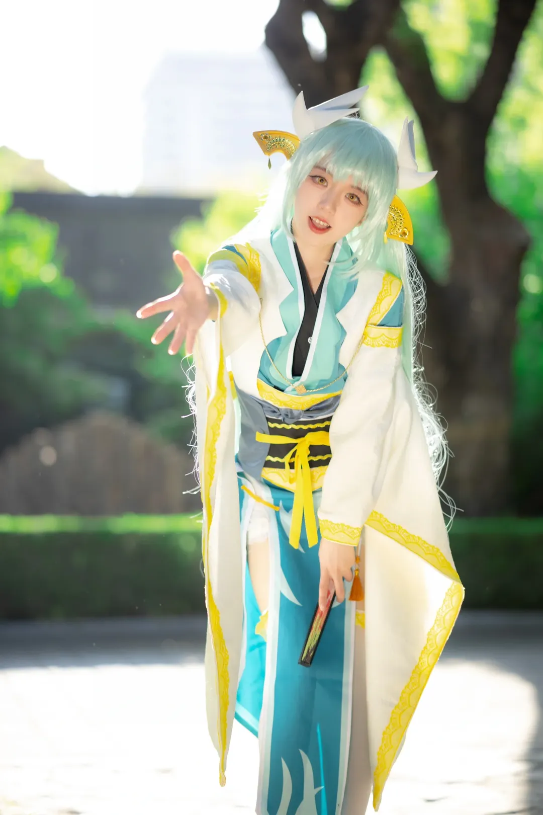 二次元攝影, fgo, cosplay正片, 清姬cos, 和風戶外寫真 - 第6張