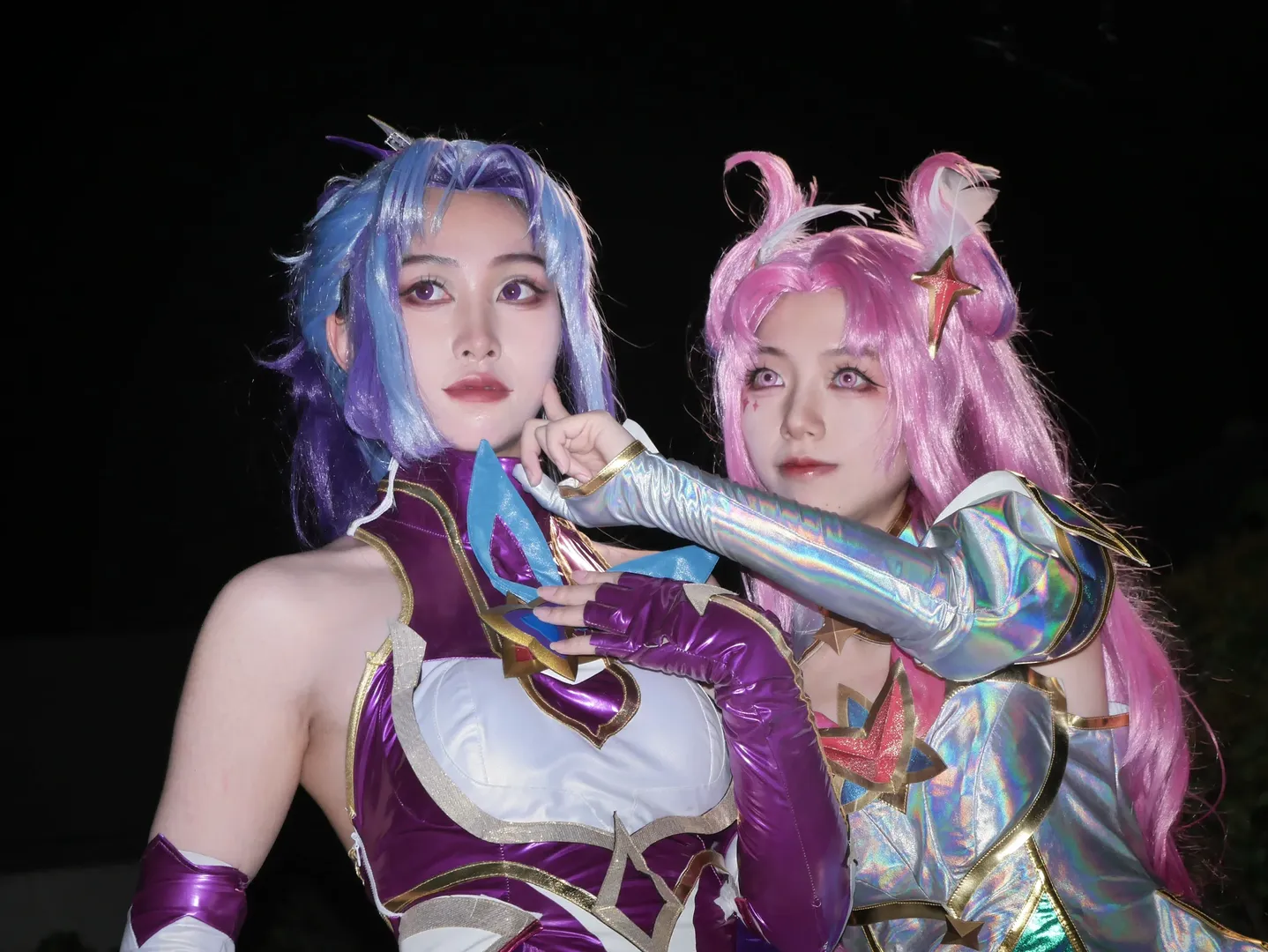 cosplay摄影, 英雄联盟, 卡莎cos, 星之守护者, 夜景正片