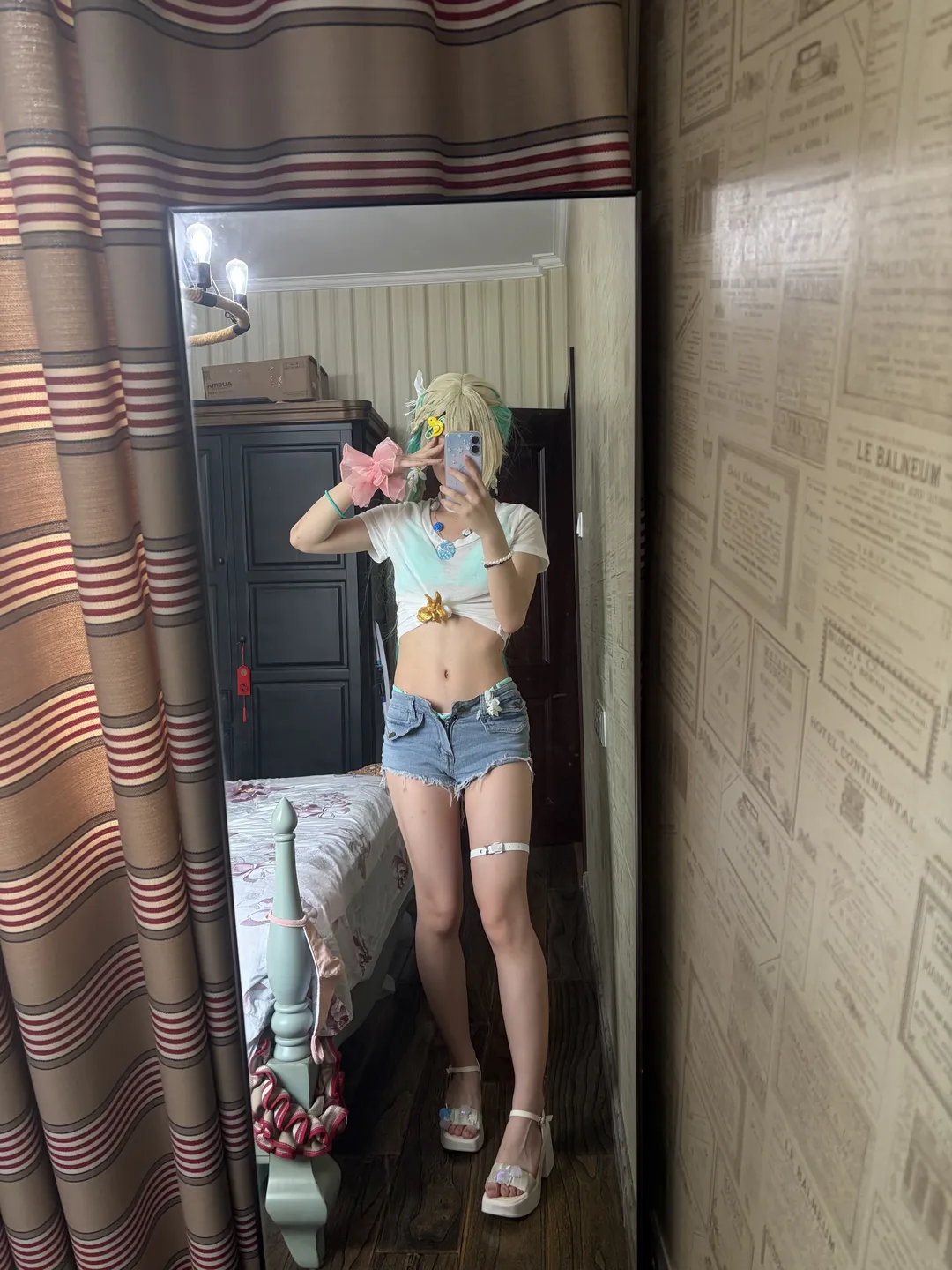 鳴潮, リンネ コスプレ, 夏の水着, 二次元ファッション, ノーマルカメラ試着 - 2枚目