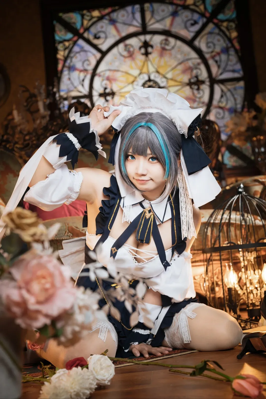 チェシャー コスプレ, アズールレーン, コスプレ撮影, メイド服コーデ, 二次元風の完成写真 - 10枚目