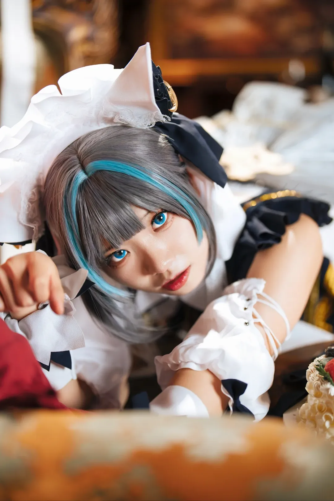 チェシャー コスプレ, アズールレーン, コスプレ撮影, メイド服コーデ, 二次元風の完成写真 - 5枚目