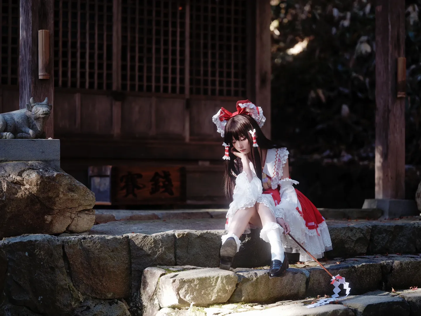 博丽灵梦cos, 东方Project, 巫女cosplay, 日枝神社, 幻想乡摄影 - 第2张