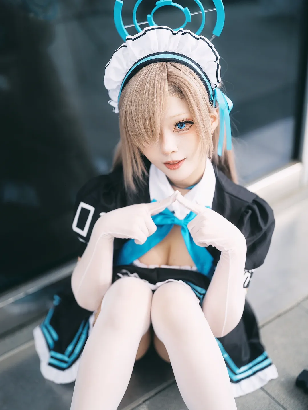碧蓝档案, 漫展场照, 二次元cosplay, 明日奈cos, 全方向美少女