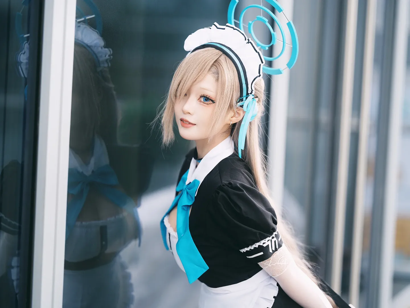 碧蓝档案, 漫展场照, 二次元cosplay, 明日奈cos, 全方向美少女 - 第10张