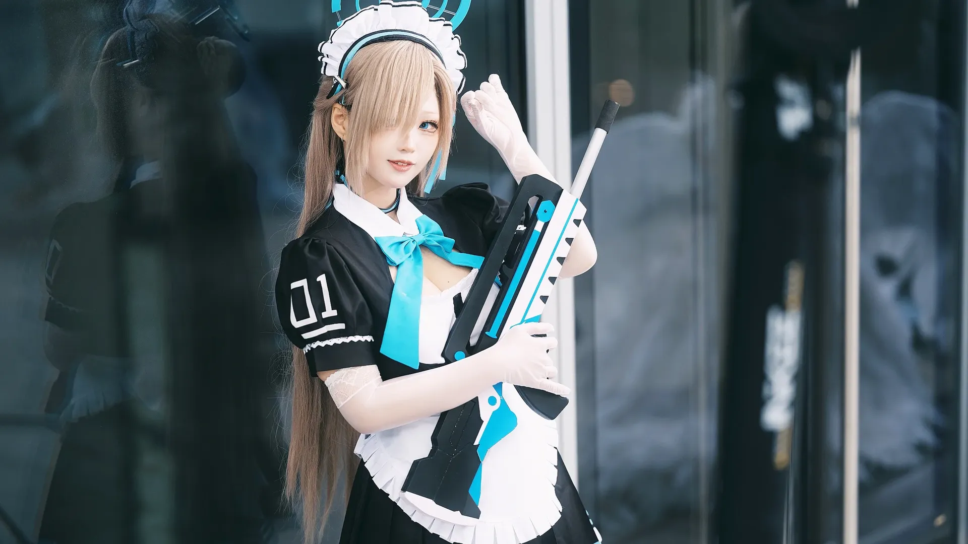 碧蓝档案, 漫展场照, 二次元cosplay, 明日奈cos, 全方向美少女 - 第12张