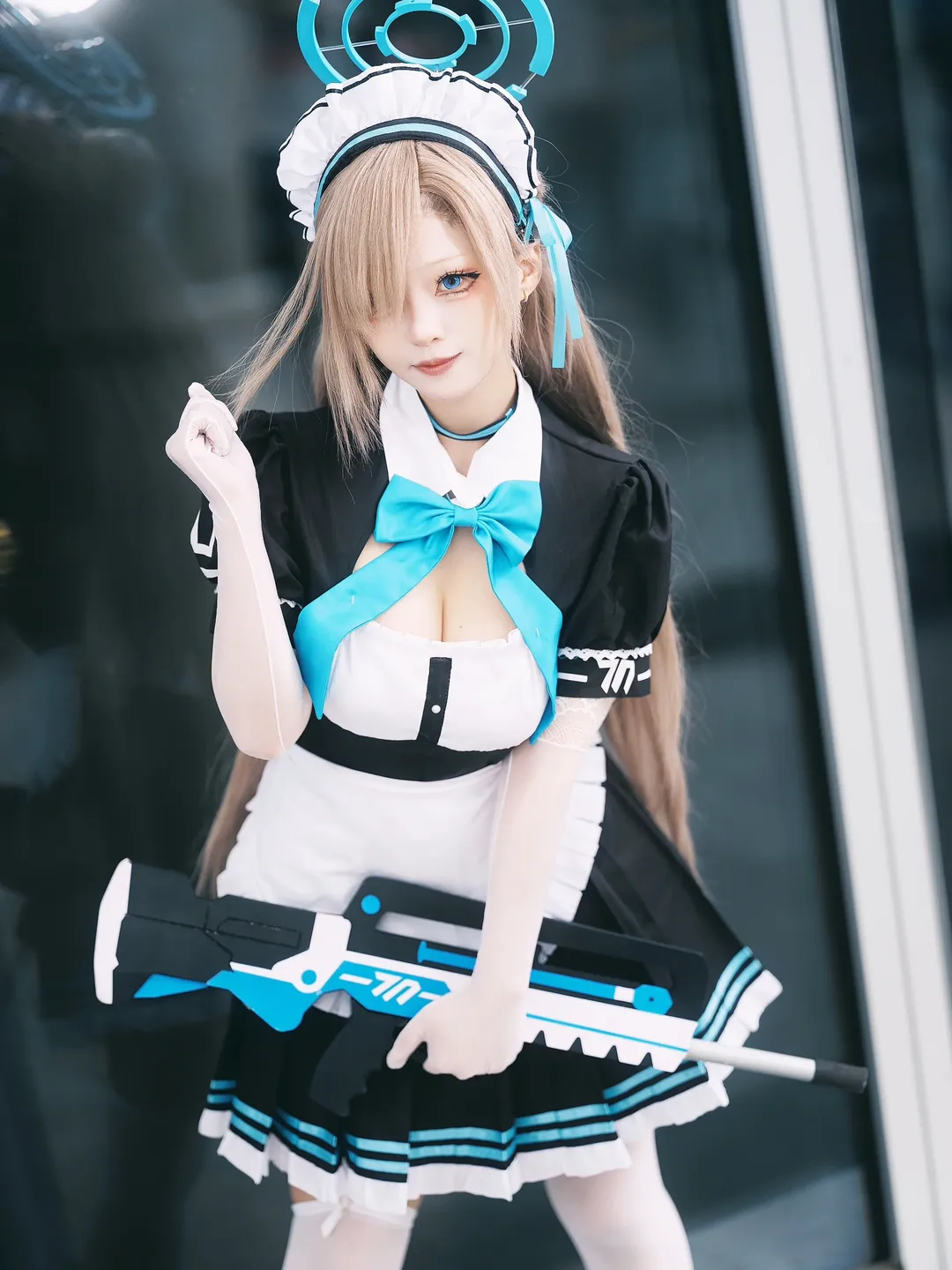 碧蓝档案, 漫展场照, 二次元cosplay, 明日奈cos, 全方向美少女 - 第13张