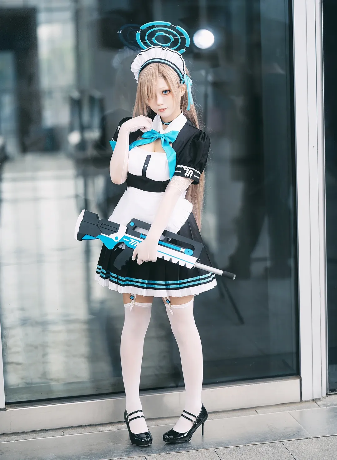 碧蓝档案, 漫展场照, 二次元cosplay, 明日奈cos, 全方向美少女 - 第15张