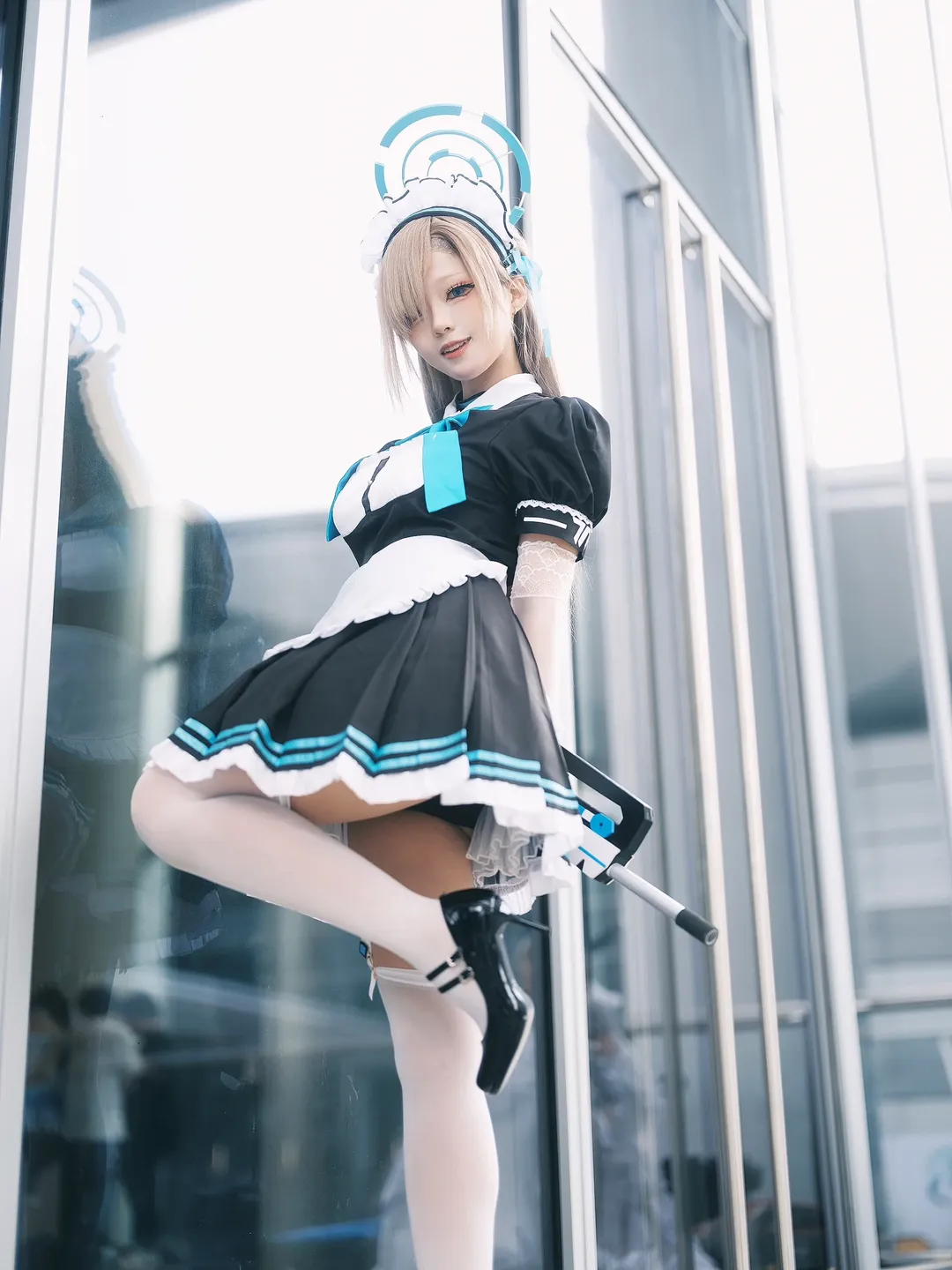 碧蓝档案, 漫展场照, 二次元cosplay, 明日奈cos, 全方向美少女 - 第7张