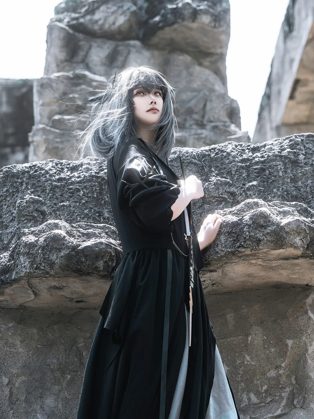 二次元cosplay, 明日方舟, 废墟风摄影, 逻各斯cos, 拉玛莲cos - 第3张