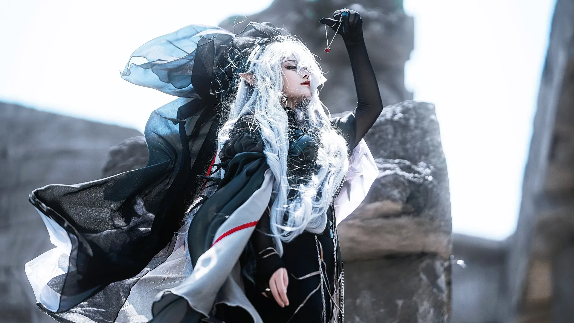 二次元cosplay, 明日方舟, 废墟风摄影, 逻各斯cos, 拉玛莲cos - 第6张