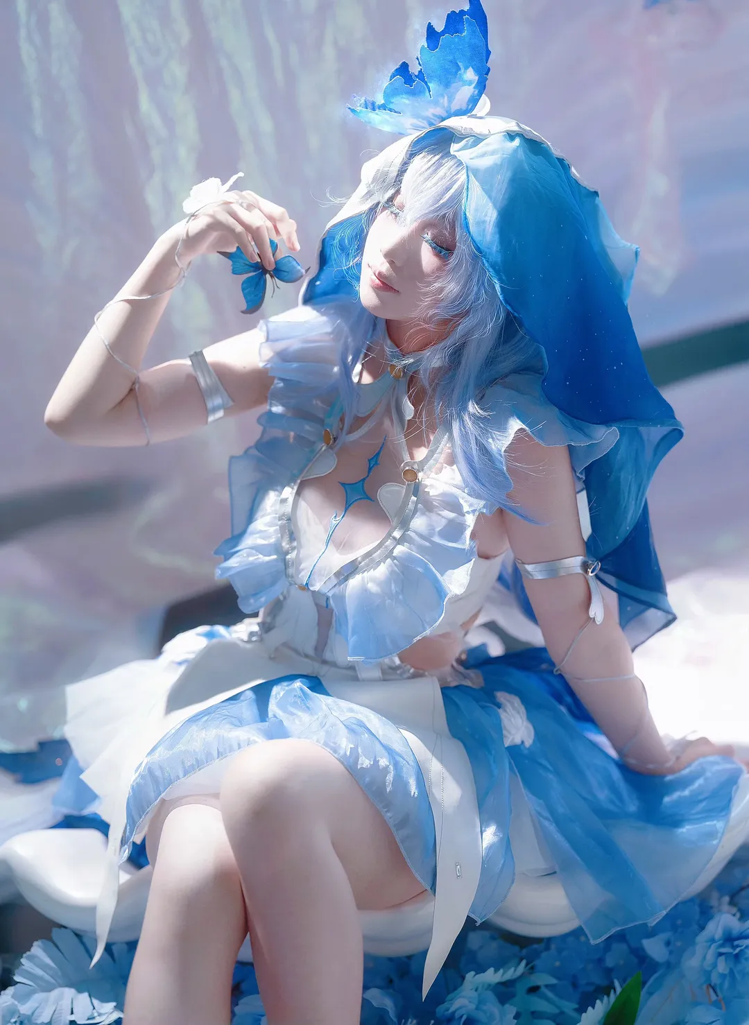 鸣潮, 守岸人cos, 二次元cos, cosplay正片, 蓝蝴蝶 - 第3张