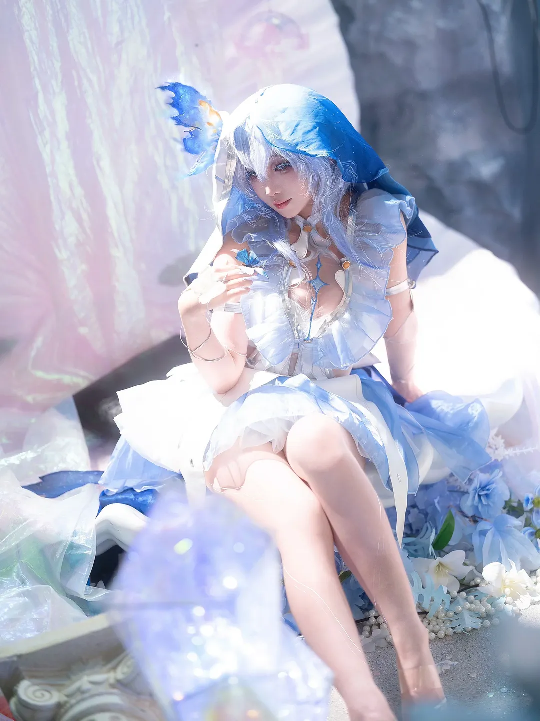 鸣潮, 守岸人cos, 二次元cos, cosplay正片, 蓝蝴蝶 - 第4张