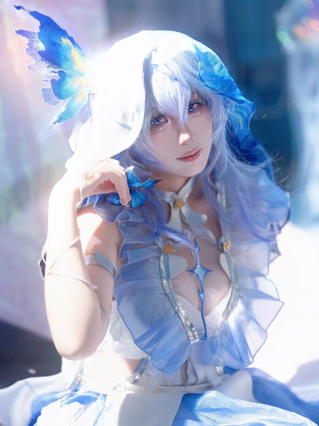 鸣潮, 守岸人cos, 二次元cos, cosplay正片, 蓝蝴蝶