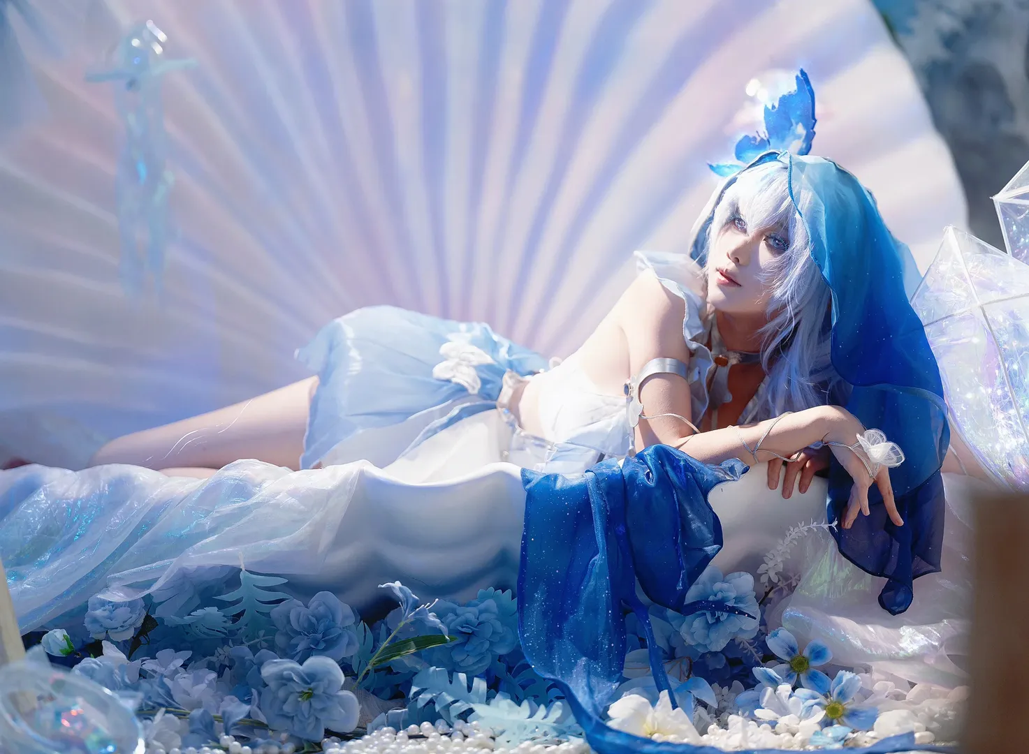 鸣潮, 守岸人cos, 二次元cos, cosplay正片, 蓝蝴蝶 - 第9张