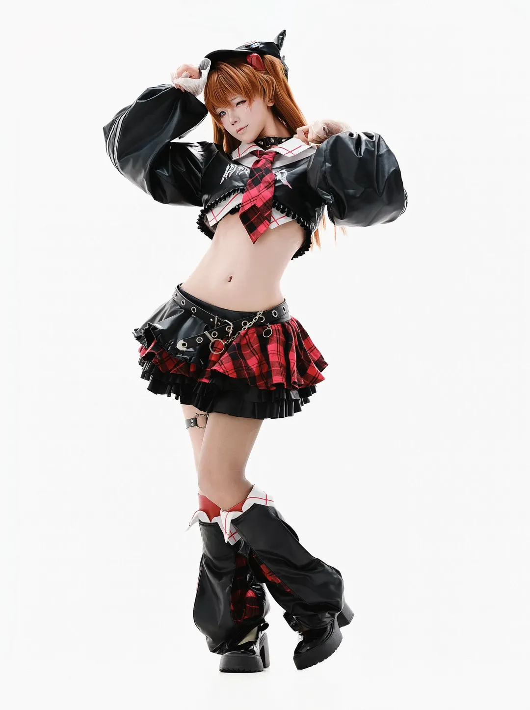 Cosplay摄影, EVA, 明日香cos, 新世纪福音战士, 白棚写真 - 第8张
