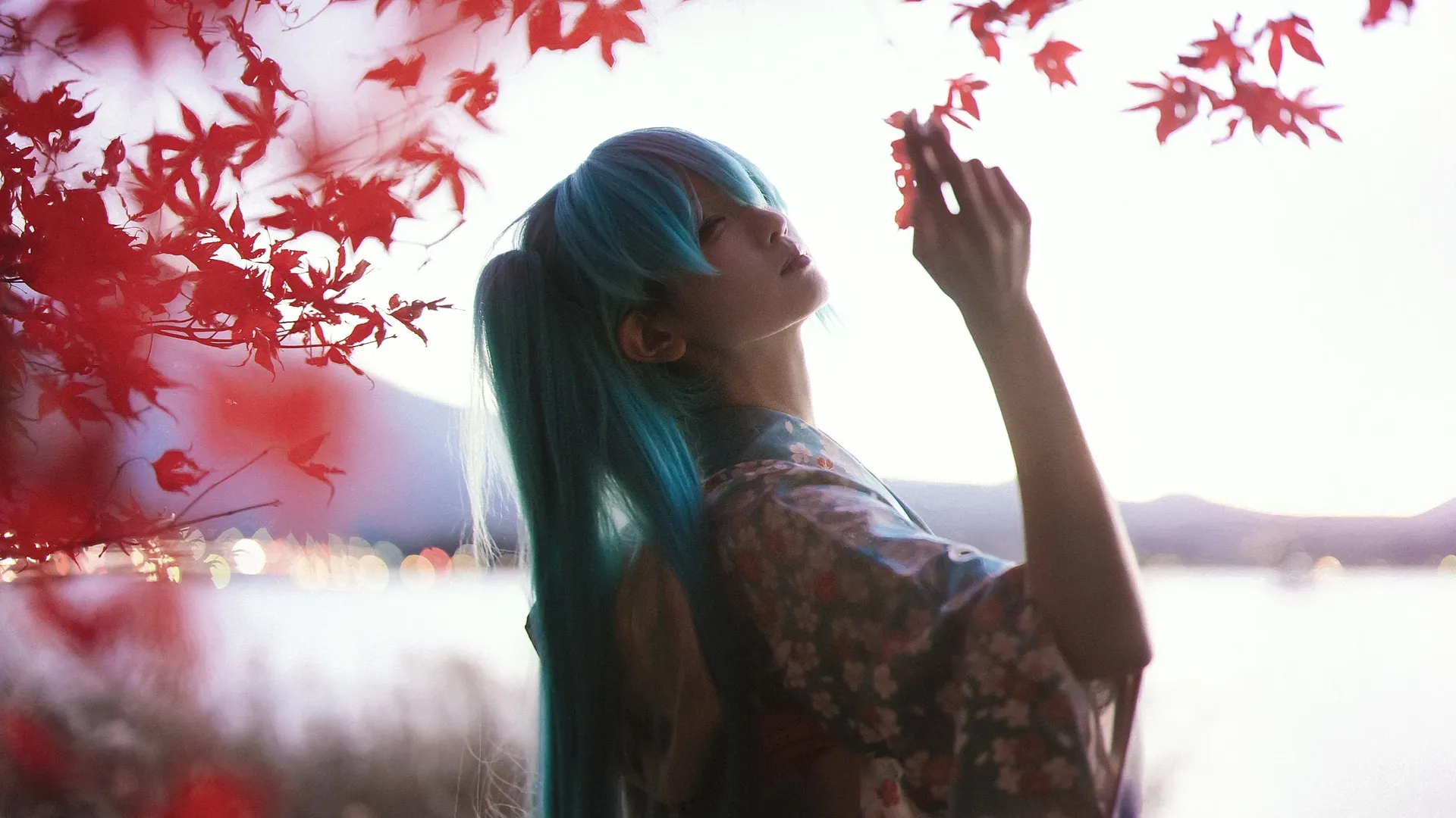 二次元, 初音未来cos, 外景摄影, 和服cosplay, 花鸟风月 - 第3张