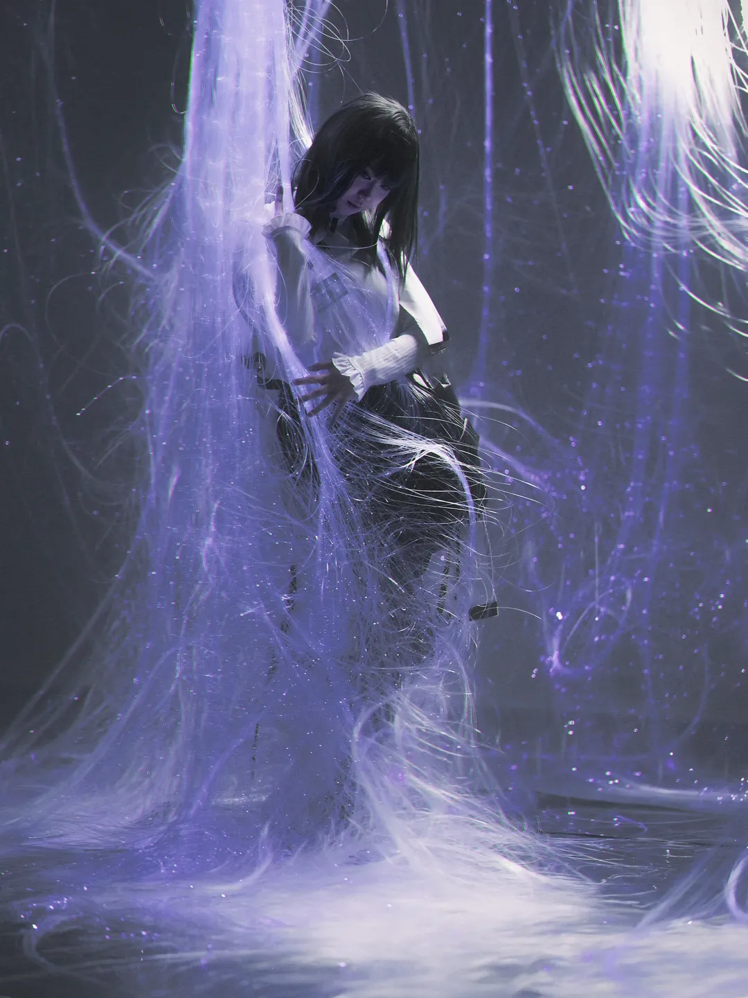 Arknights, Priestess cosplay, Atmospheric cinematic shots, Cyber ghost girl, Nanjing cosplay photography - Image 3