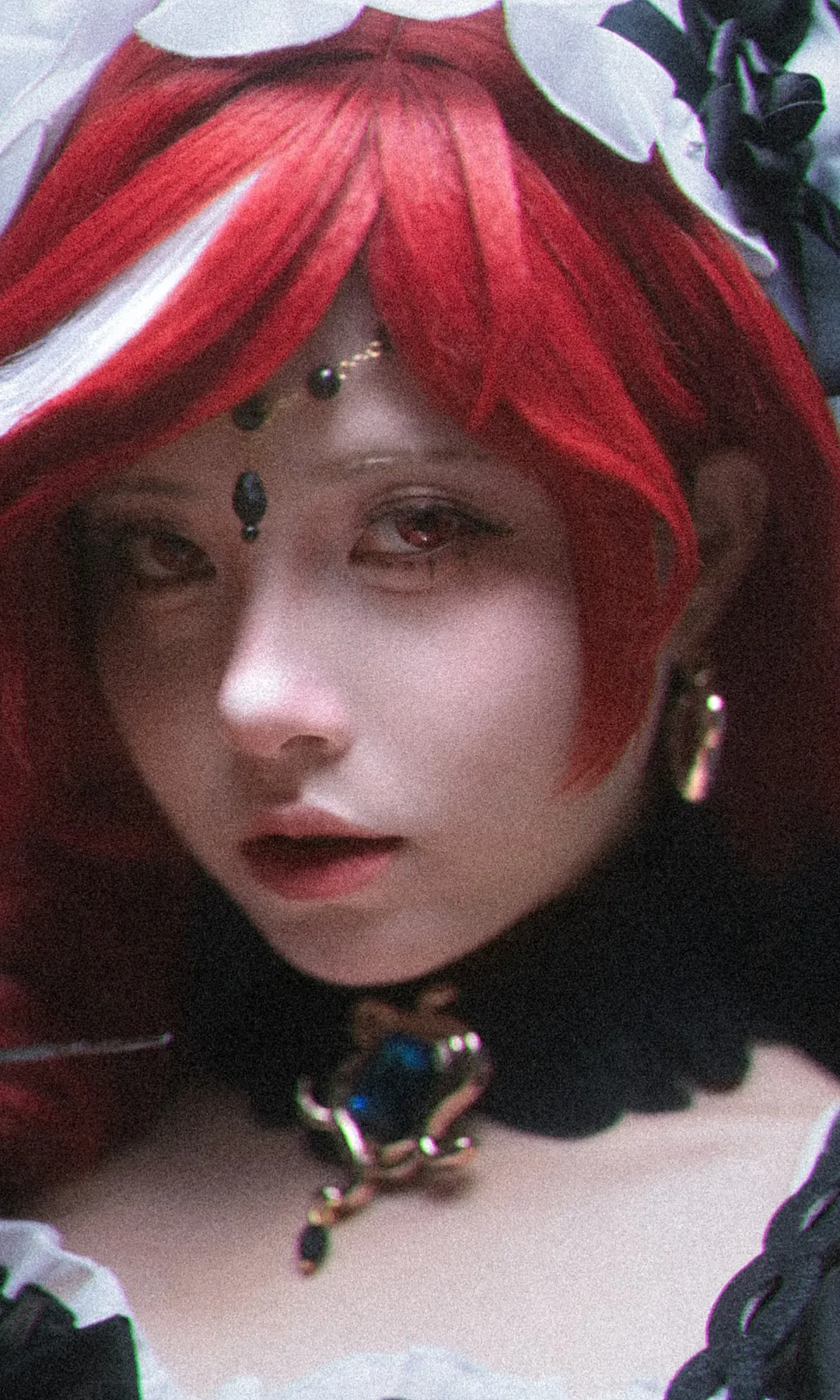 二次元撮影, 赤髪コスプレ, Identity V 第五人格 コスプレ, 古典ダーク風, ゴシックメイド服 - 2枚目