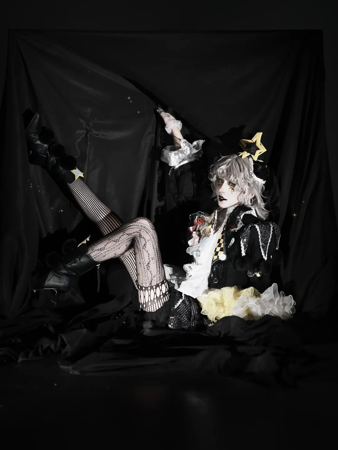 第五人格, cosplay摄影, 暗黑风, 默剧艺人cos, 二次元舞台