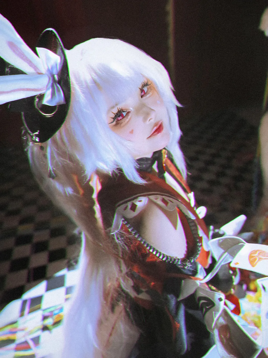 星穹铁道, 火花cos, 白毛兔耳, 马戏团Cosplay, 像素特效 - 第2张
