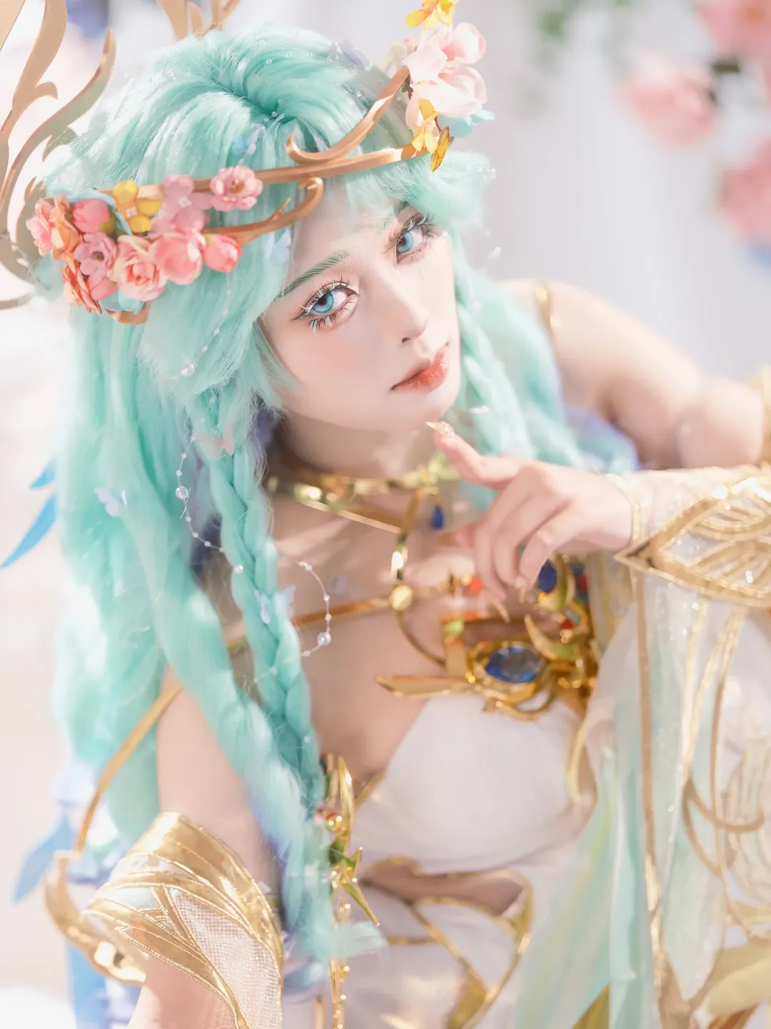 二次元, cosplay, 王者荣耀, 仙气造型, 游戏角色仿妆 - 第2张