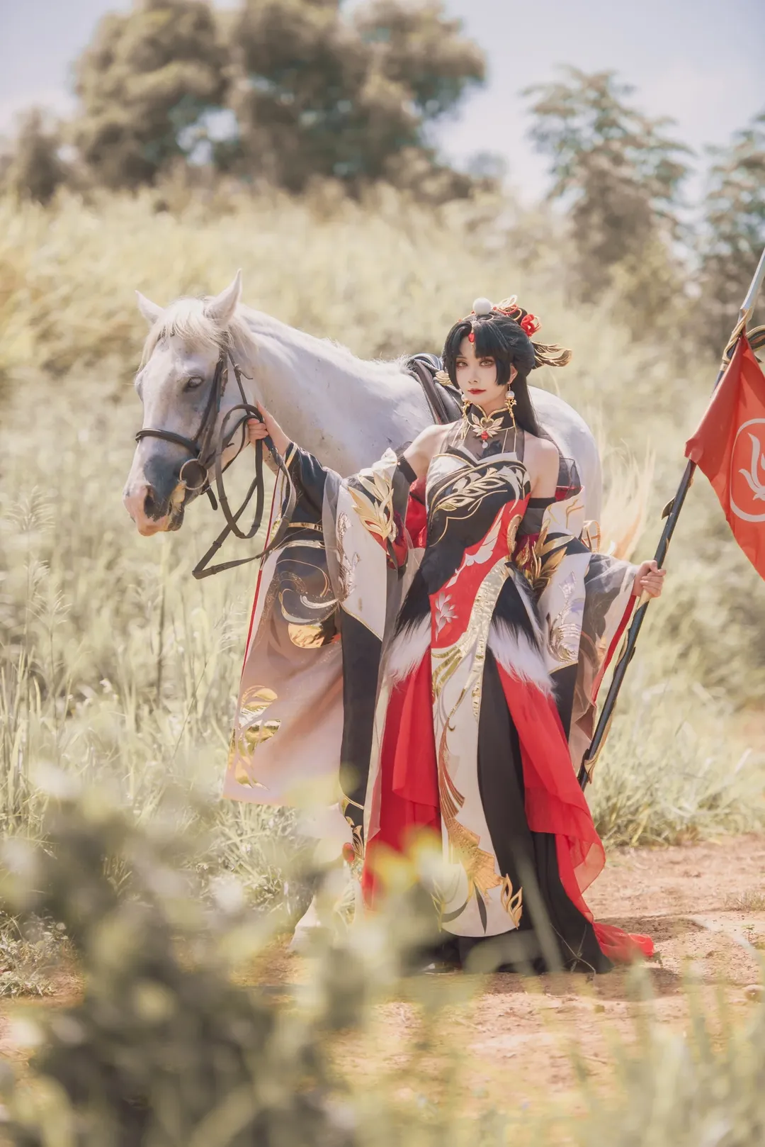 古風攝影, 國風cosplay, 花亦山心之月, 昭陽大公主cos, 騎馬cosplay - 第7張