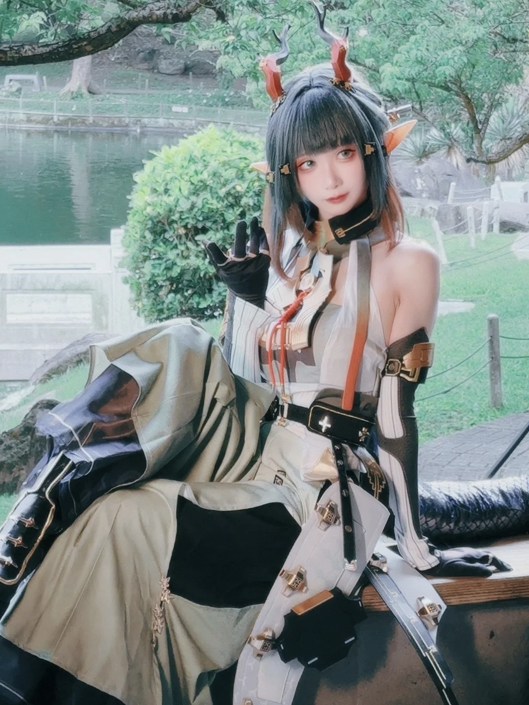 明日方舟终末地, 户外实景, cosplay摄影, 国风奇幻, 庄方宜cos - 第2张
